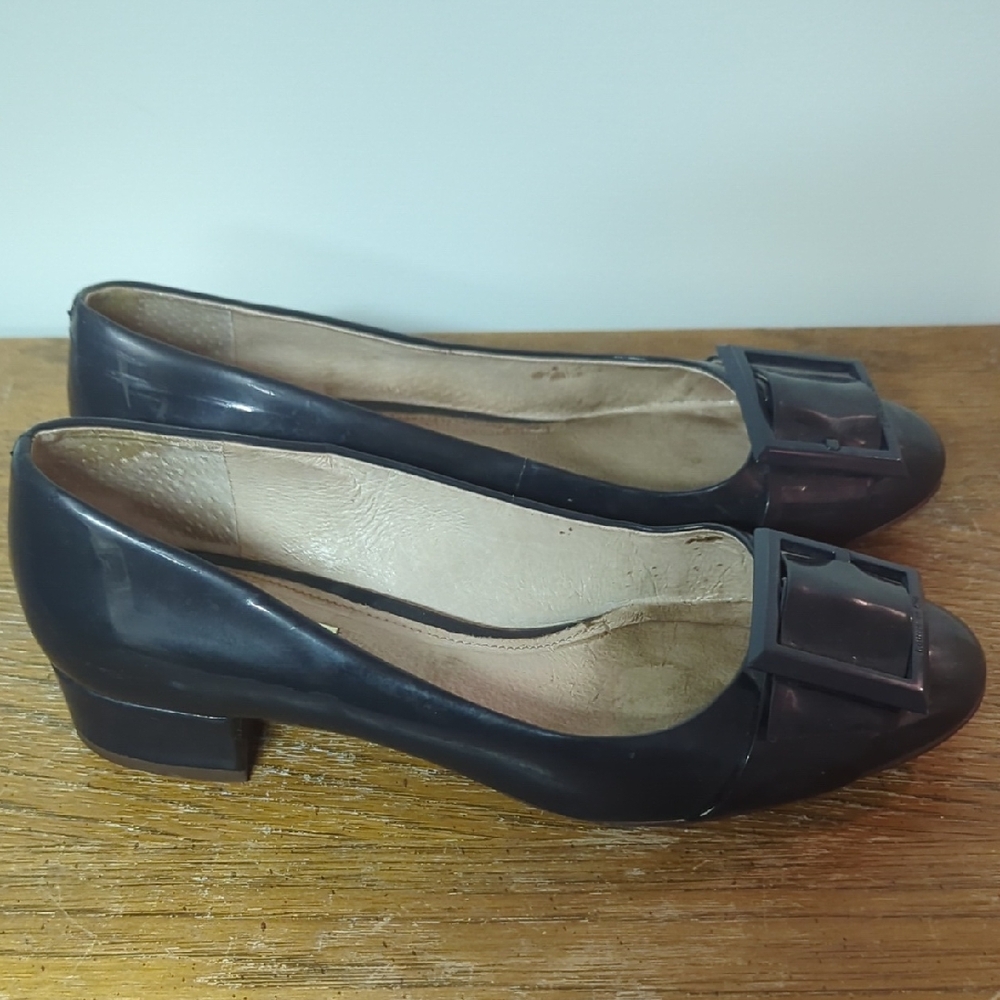 Louise et Cie Black Flats with Buckle Detail